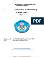 Tema 1: Selamatkan Makhluk Hidup: Rencana Pelaksanaan Pembelajaran (RPP) Tematik Terpadu