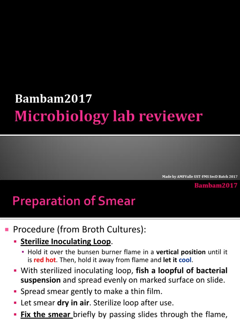 Microbio Pracs Reviewer Bacteriology 2017 PDF Staining Streptococcus