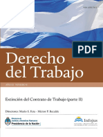 Derecho Del Trabajo. Extinción Del Contrato de Trabajo