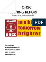 ONGC Surface Team Training Report