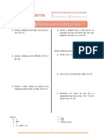 Lista de Exercícios 166 - Distância Entre Ponto e Reta