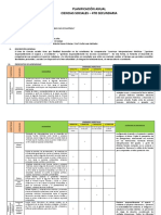 Planificación Anual Ciencias Sociales - 4to Secundaria: Desempeños Estándares de Aprendizaje