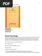Download Dream Psychology by anon-462477 SN414180 doc pdf