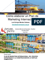 Plan Marketing Internacional 2017 Capacitaciones