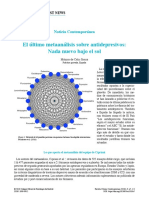 Ultimo metaanalisis sobre antidepresivos