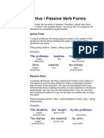 Passive Verb Forms