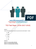 TCS PREVIOUS YEARS+PAPERS OffCampusJobs4u