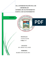 Mantenimiento logístico Escuela Politécnica Chimborazo