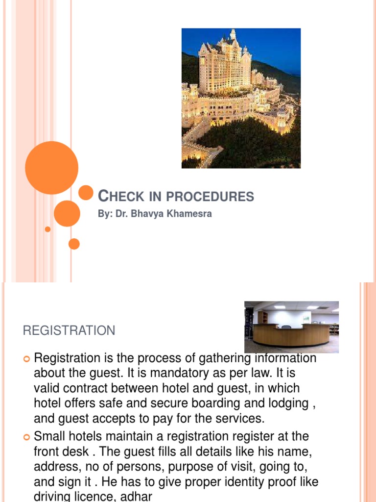 CheckIn Procedures A Comprehensive Guide to Hotel Registration and