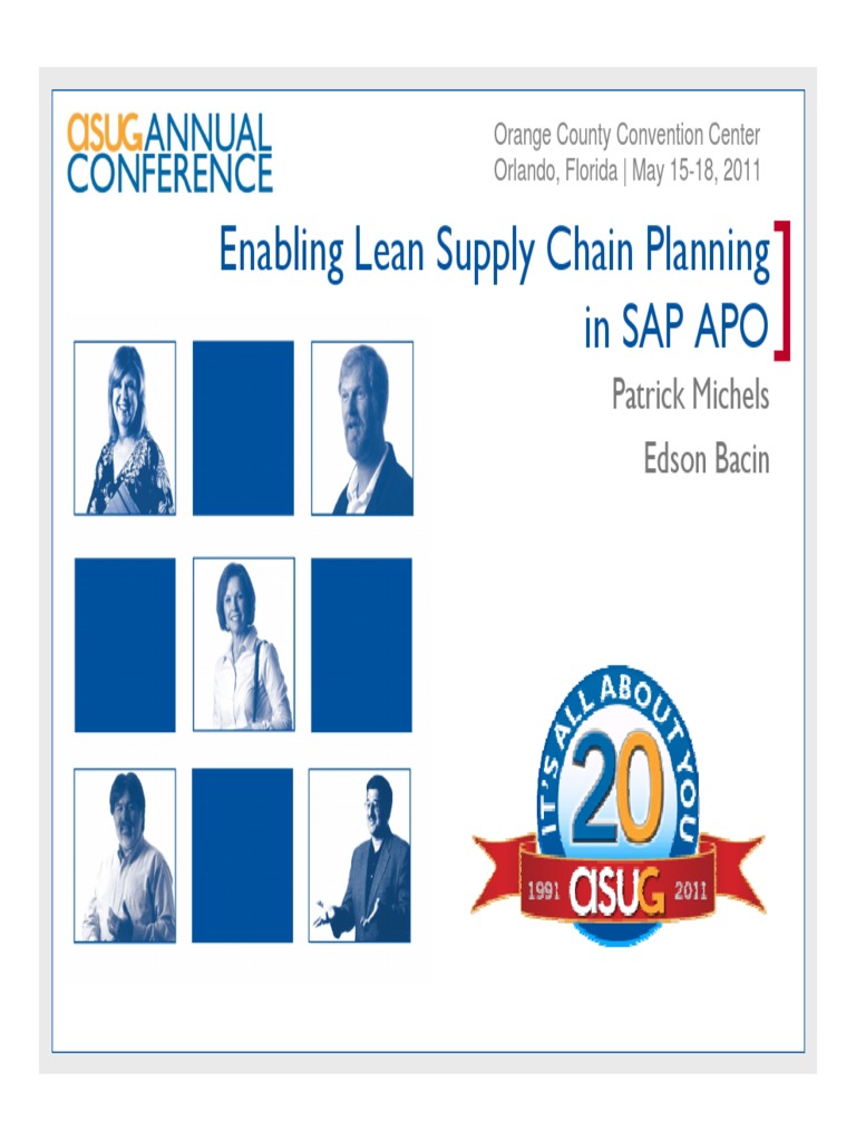 1205 Enabling Lean Supply Chain Planning in SAP APO | PDF | Lean ...