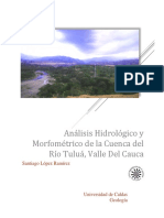 Análisis Hidrológico y Morfométrico de La Cuenca Del Rio Tuluá