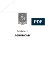 Section I Agronomy