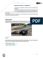 Examen Licencia Categoría B: 40 preguntas sobre seguridad vial