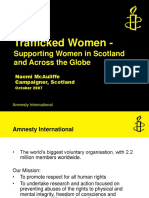 Supporting Trafficked Women in Scotland and Globally