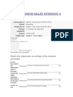 Exa-Ding-Dm18 Inglés Intensivo V 01: Match The Statements According To The Situation Presented