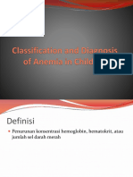 Classification and Diagnosis of Anemia in Children