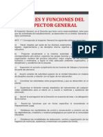 Deberes y funciones del Inspector General