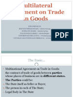 Multilateral Agreement On Trade in Goods