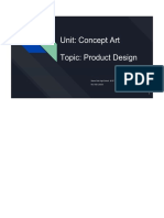 unit concept art--topic product design teaching notes