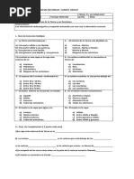 PRUEBA de Ciencias Naturales Capas de La Tierra