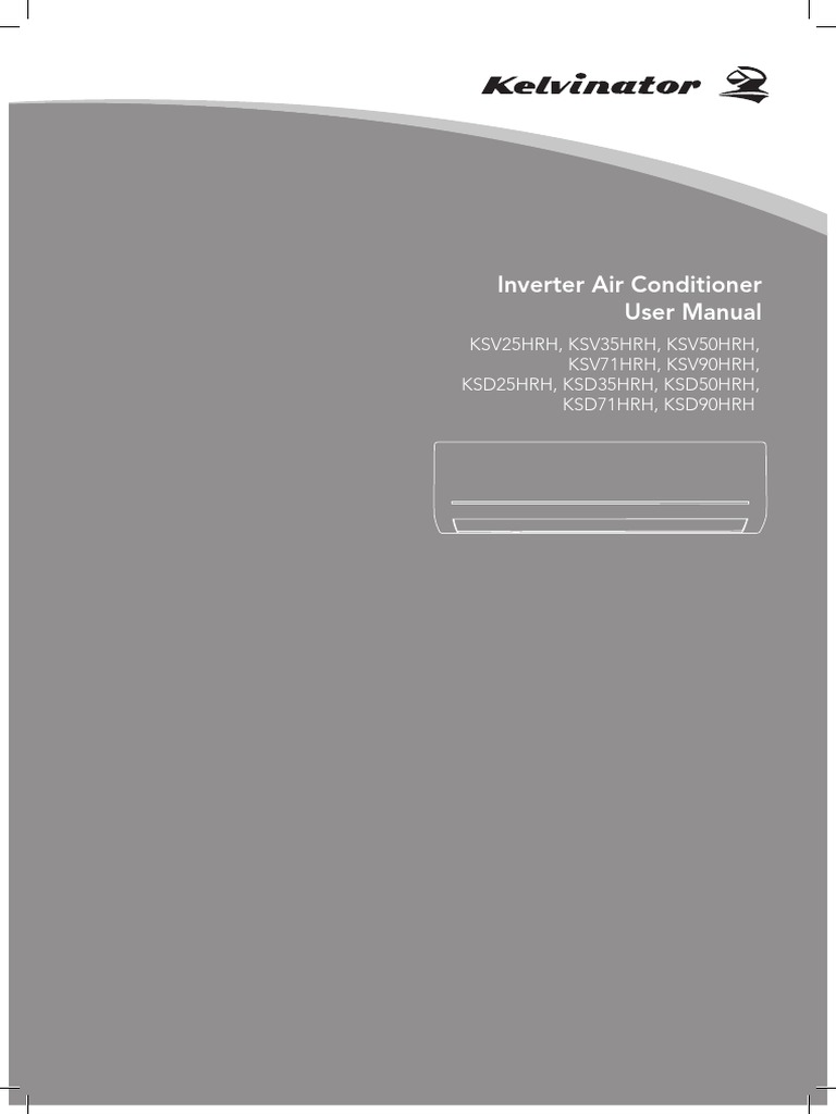 KSD50HRH Kelvinator User Manual PDF PDF Air Conditioning Home