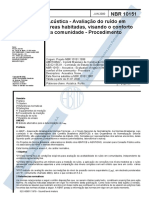 NBR 10.151 Avaliação Do Ruído em Áreas Habitadas PDF