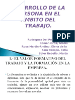 desarrollo de la persona en el ambito del trabajo