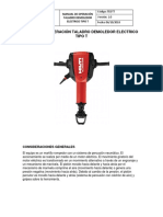 Manual de Operación Taladro Demoledor Electrico Tipo T Actividad 2