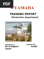 Download YAMAHA TRAINING REPORT by akkki1989 SN41422071 doc pdf