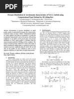 Pressure Distribution of NACA Airfoil Aerodynamic Charactersitics