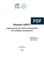 Manual ABNT Regras Gerais de Estilo e Formatação de Trabalhos Acadêmicos