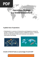 Operations Strategy in A Global Environment