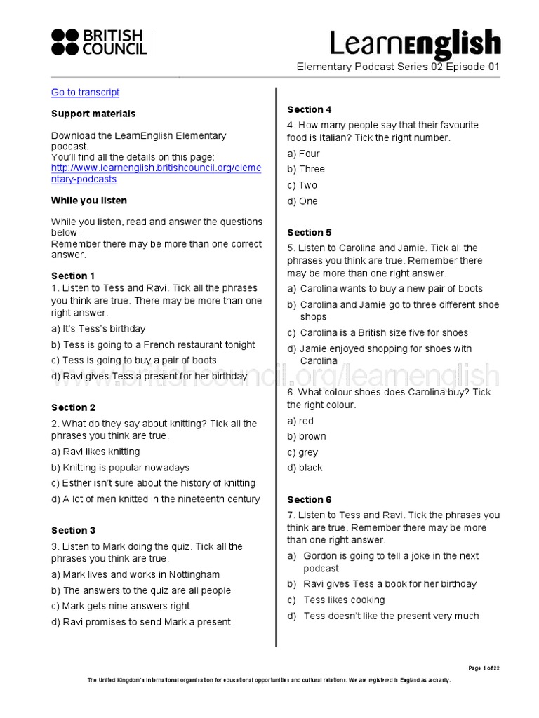 Learn English Transcript _ Listening With Transcripts – ZMHJ