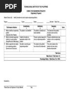 Engineering Rubric for SO (b) Problem Analysis