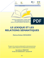 Lexic Si Relatii Semantice PDF