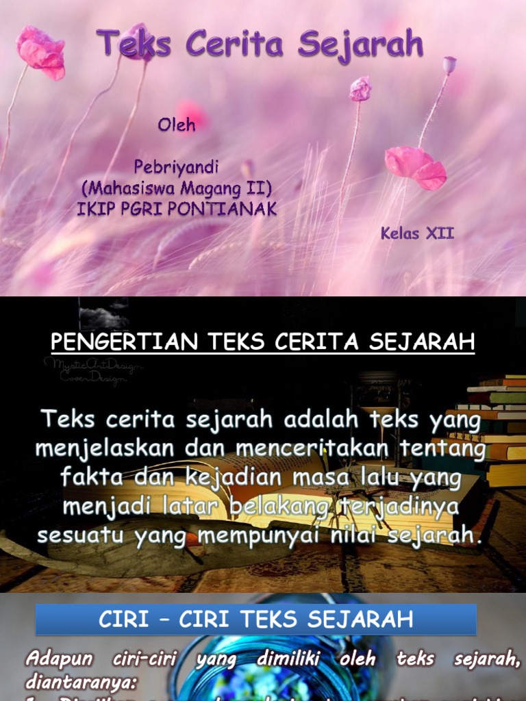 Teks Cerita Sejarah Kelas Xii
