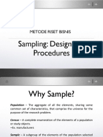 Metode Riset Bisnis: Sampling: Design and Procedures
