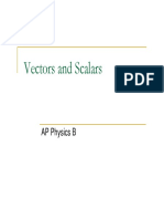 Vectors and Scalars: AP Physics B