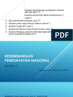 KESEIMBANGAN PENDAPATAN NASIONAL DAN PENGARUHNYA TERHADAP PEMERINTAHAN