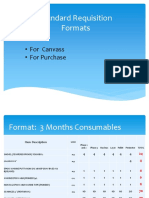 Standard Requisition For Purchase