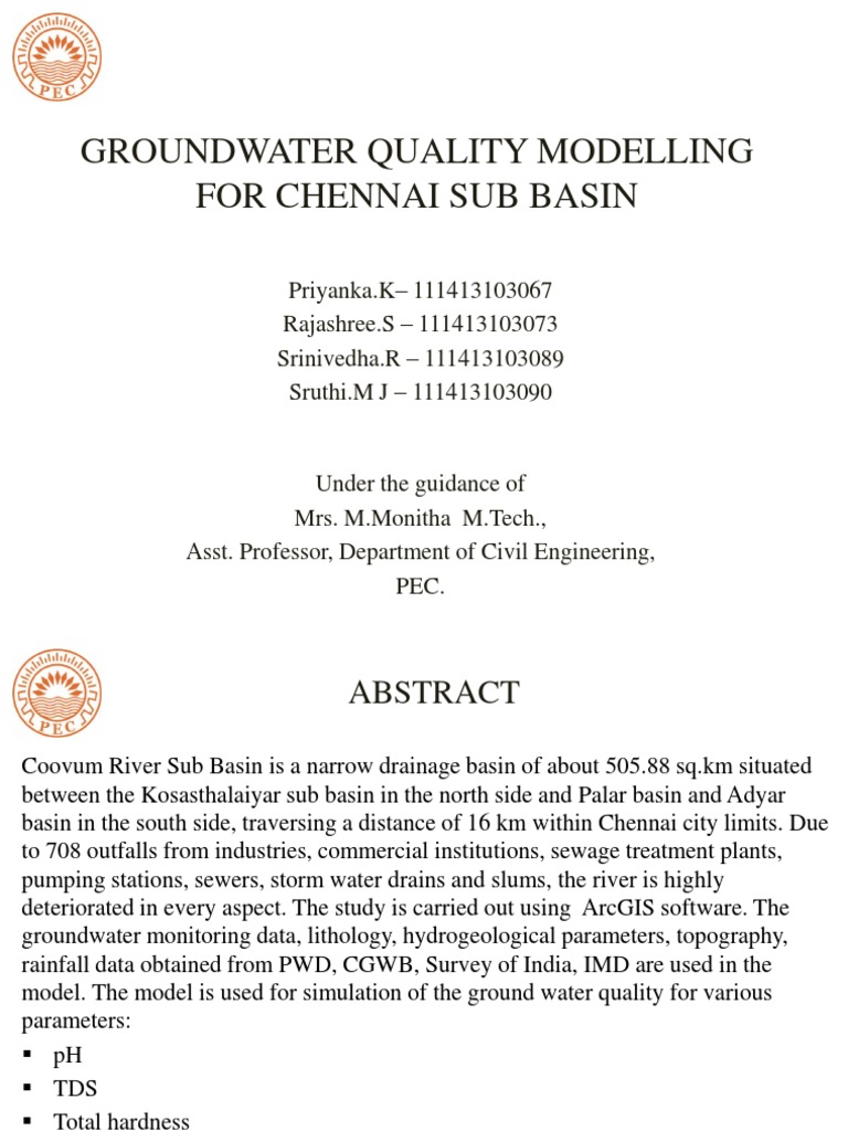 Groundwater Modelling Using Arcgis