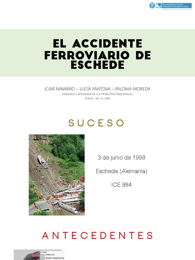 El Accidente Ferroviario de Eschede PDF