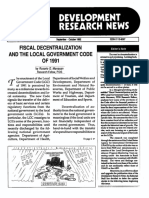 Fiscal Decentralization and the LGC of 1991