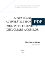 Mişcarea Şi Activităţile Sportive