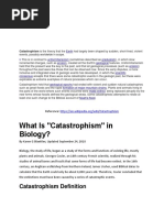 What Is "Catastrophism" in Biology?