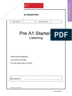 Cambridge English Pre A1 Starters Classroom Activities