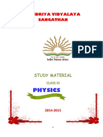 Physics: Kendriya Vidyalaya Sangathan