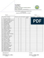 MONITORING AND EVALUATION TOOL FOR GRADE 11 (GAS