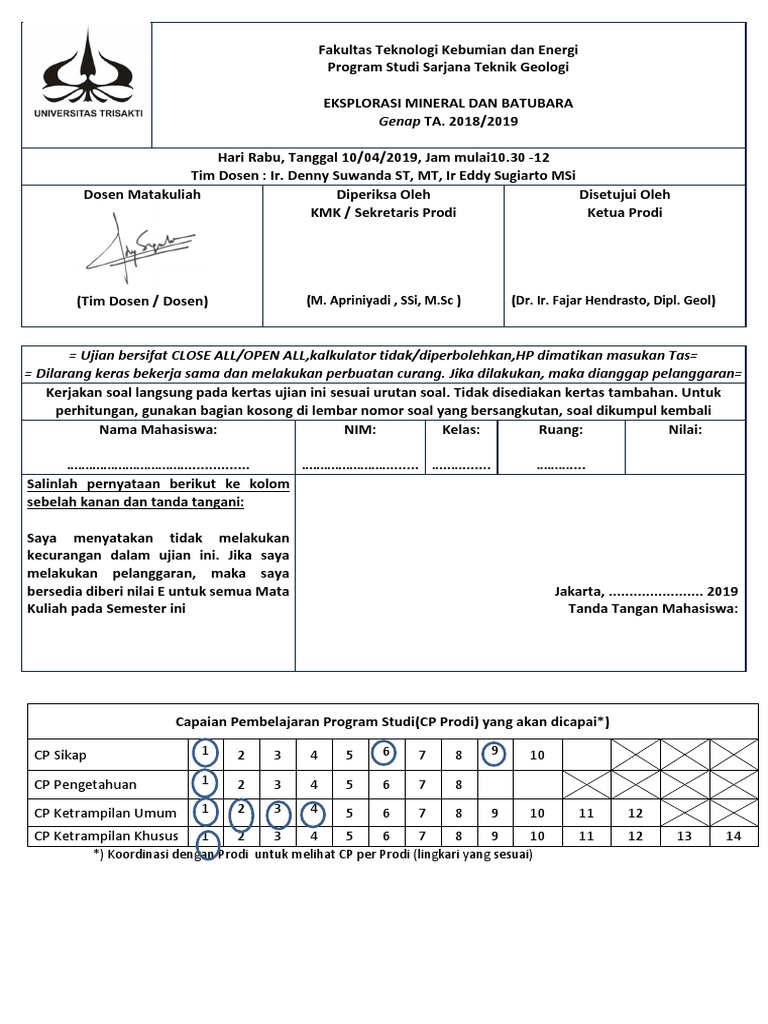 Contoh Soal Uts Tamplate Baru Tekeks