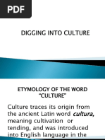 Digging Into Culture